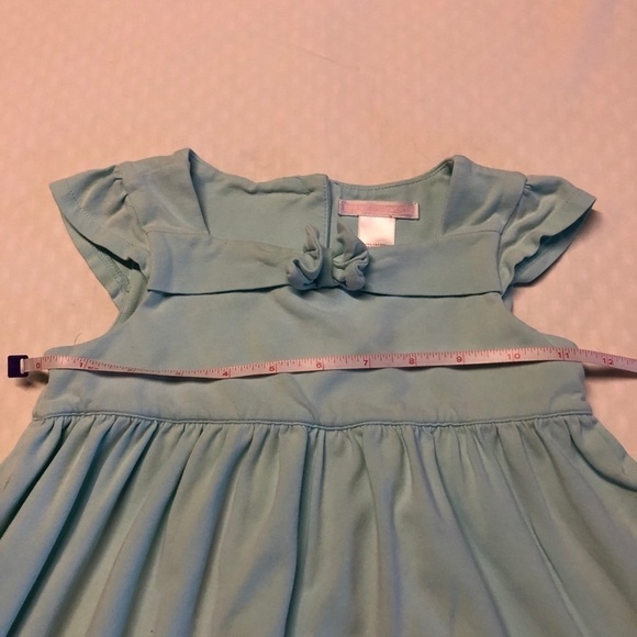 JANIE AND JACK GIRLS LIGHT BLUE RUFFLED DRESS SZ 3 - Picture 5 of 8